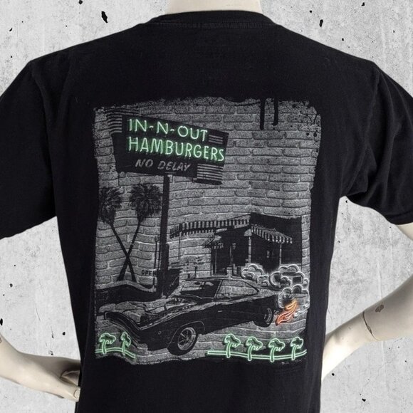 IN-N-OUT T Shirt Size Large Made in the USA IN N OUT Tee Mopar Charger Dodge - Picture 2 of 5
